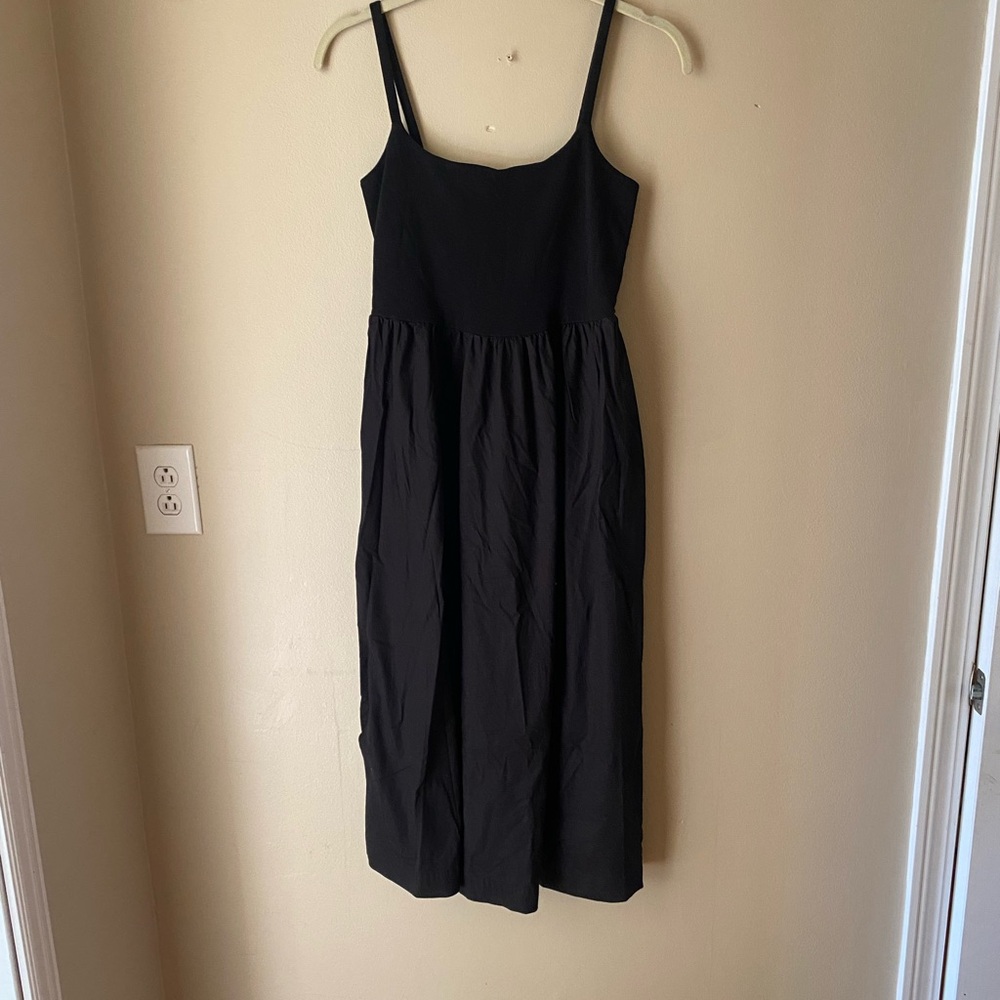 Old Navy Black Midi Sundress